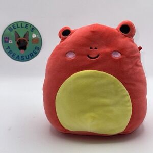 Squishmallow 7.5" Obu The Tree Frog Squish Plush Squishmallows Red Frog Small
